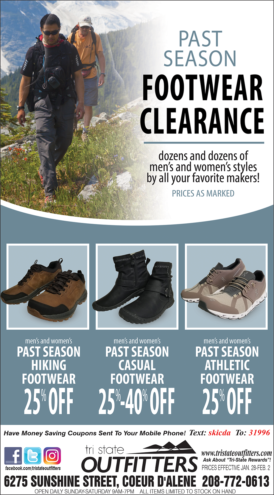 CDA – Past Season Footwear Clearance