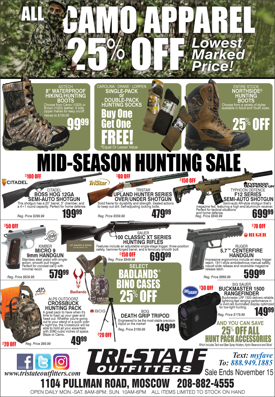 Moscow – Mid Season Hunting Clearance Sale