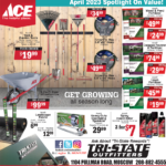 Moscow-ACE April Spotlight On Value! Newsprint Advertisement