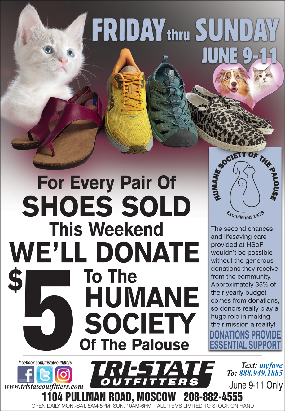 Moscow – Special Donation to Humane Society of the Palouse