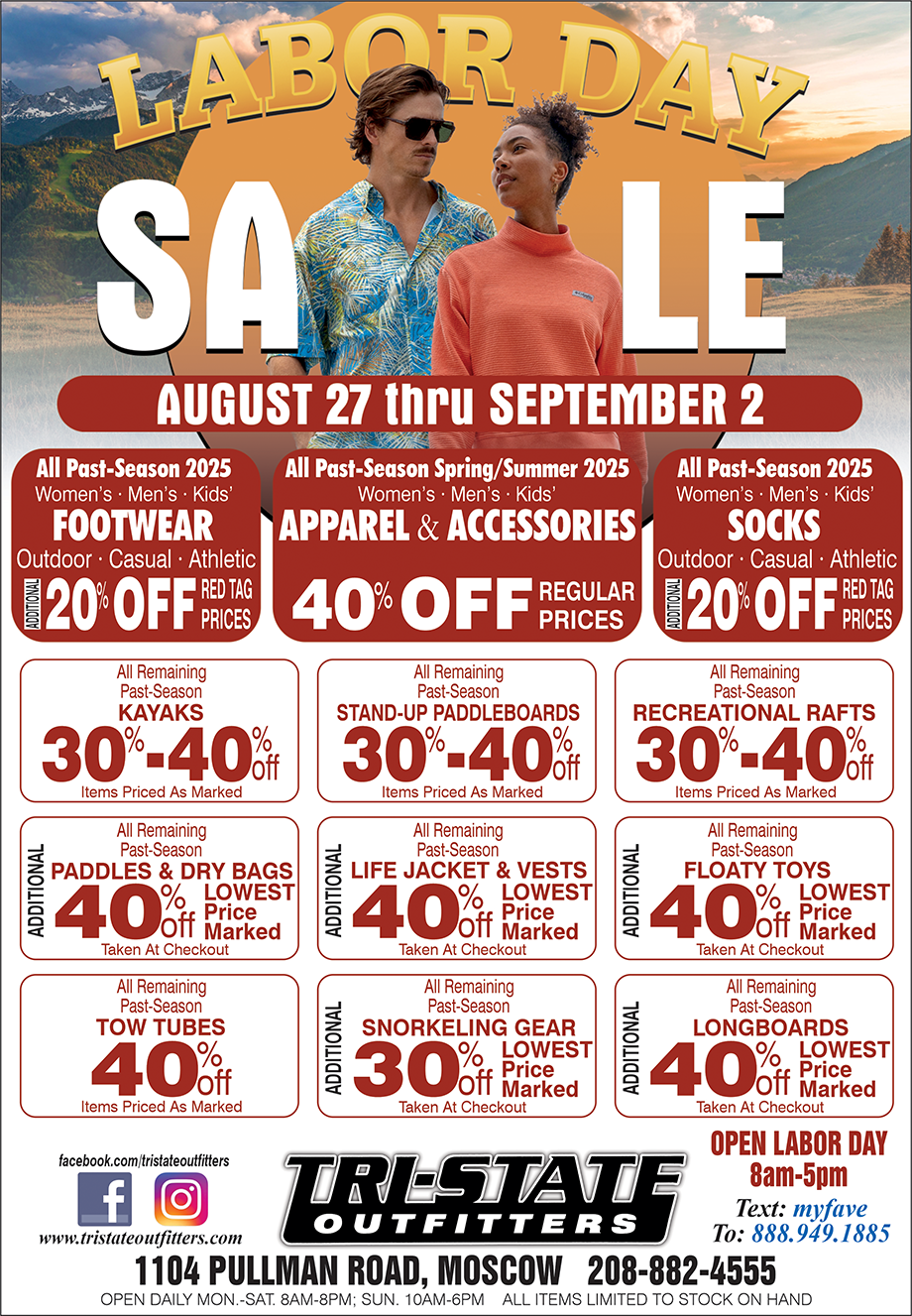 End of Season Labor Day Sale